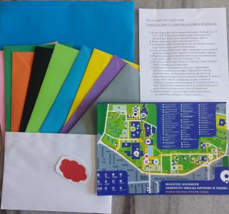 materiały wykorzystane w czasie gry