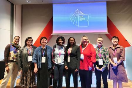 Od lewej: Miranda Mims, Tasha James, Kirsten Thorpe, Edwina Dei Ashie-Nikoi, Tshepho Mosweu (Botswana), Narissa Timbery, MW-D, Pimphot Seelakate