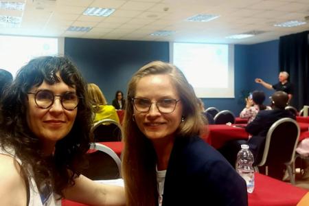 dr Rosa i prof. Jabłońska na sali obrac